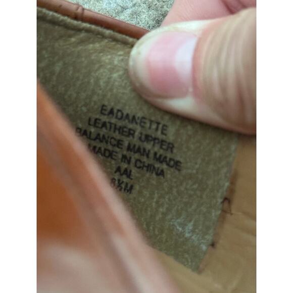 Vintage Enzo Angiolini Eadanette Brown Leather Low Loafer Pumps Heels Size 8.5 - Picture 8 of 12